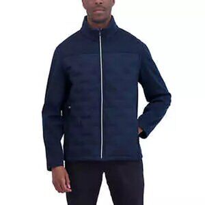 Nautica Men’s Mixed Media Jacket, Blue